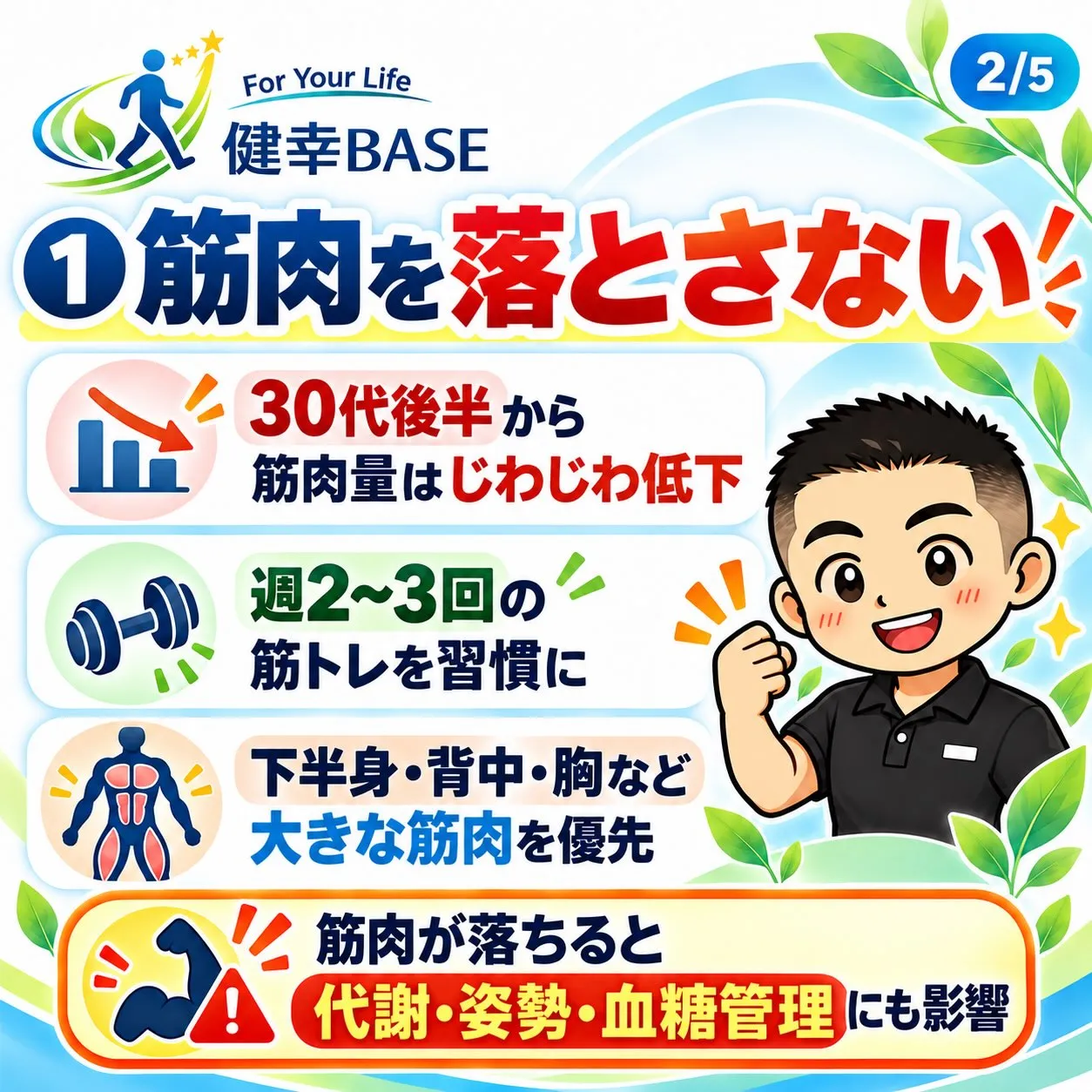 💪 40代からの身体づくり。